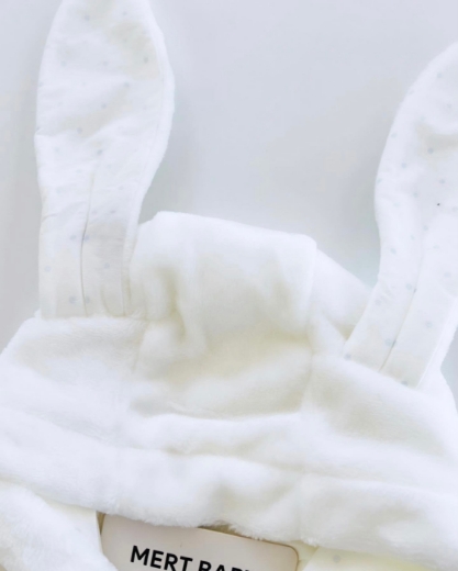 Picture of Wellsoft Rabbit Ear Overalls (3-6) Months