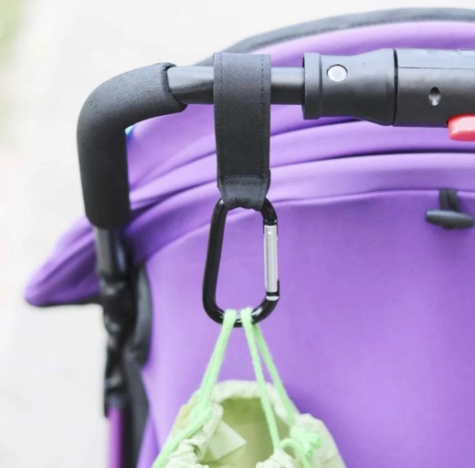 Picture of Blue Leather Stroller Hook 
