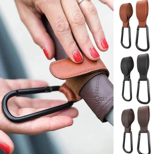 Picture of Camel Leather Stroller Hook 