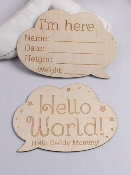 Picture of Newborn card 2 pieces 