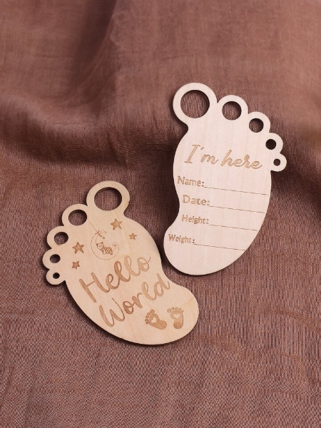 Picture of Newborn baby feet card 