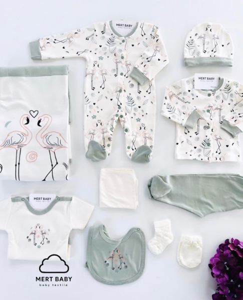 Picture of lovely flamingo Newborn 10 set