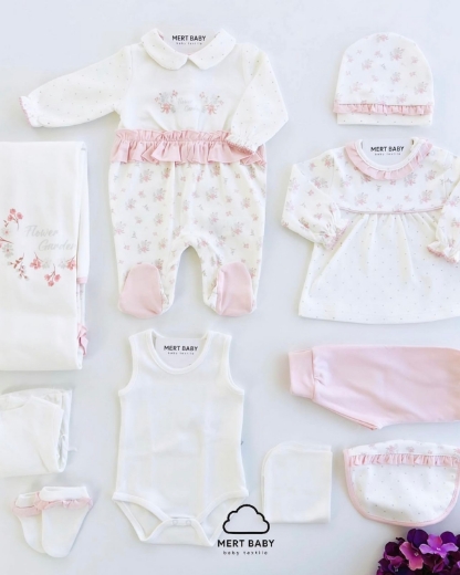 Picture of Flower Garden newborn set 10 pieces 
