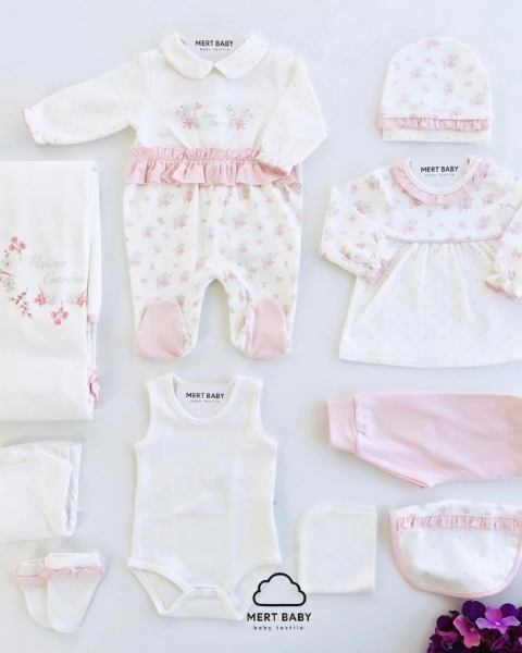Picture of Flower Garden newborn set 10 pieces 