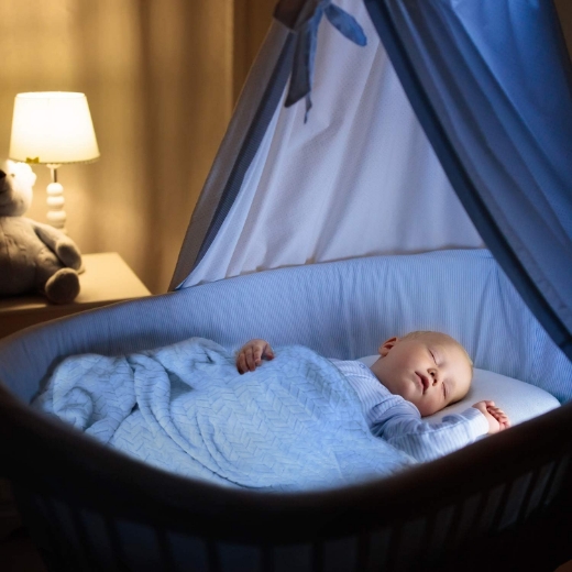 Picture of Blue flannel baby blanket 30x40 inch
