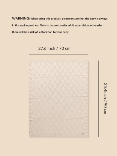 Picture of Baby blanket light brown 35.4*27.6 inch