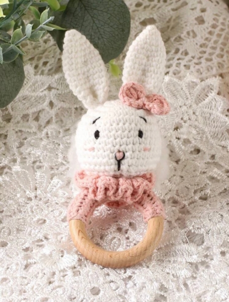 Picture of Rattle white rabbit 